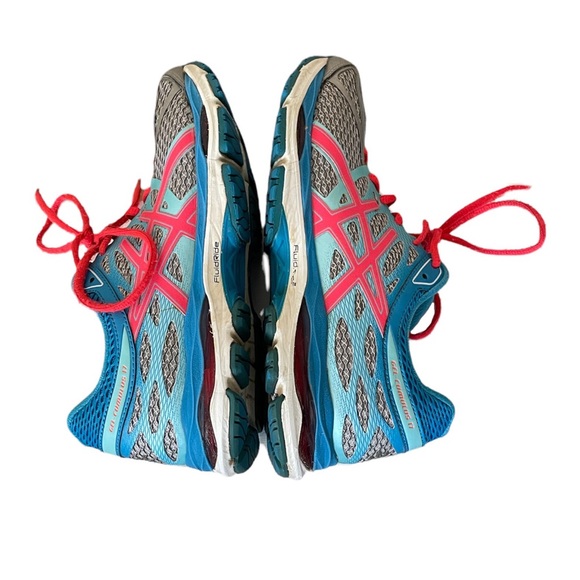 Asics Gel Cumulus 17 Women’s size 7 Silver Blue Pink Athletic Sneaker T5D8N - Picture 7 of 14